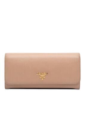 Prada Saffiano Continental Flap Wallet #313108P31B
